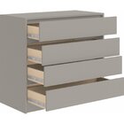 Cômoda 4 Gavetas Silver Móveis Castro Níquel