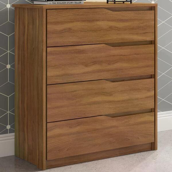 Comoda 04 Gavetas Corrediças Telescopicas Atria Amendola Dema