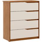 Comoda 04 Gavetas Corrediças Telescopicas Atria Demartez