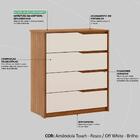 Comoda 04 Gavetas Corrediças Telescopicas Atria Demartez