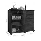 Cômoda 04 Gavetas E 02 Portas Helena Malbec E Off White