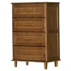 Comoda 04 Gavetas Madeira Maciça Chicago 100 At Moveis