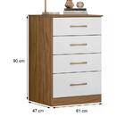 Cômoda 04 Gavetas Ms913 Moval