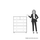 Cômoda 06 Gavetas Vittoria Branco