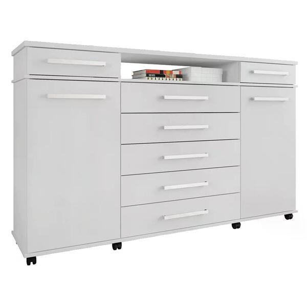 Comoda 07 Gavetas London Com Rodizios Demobile