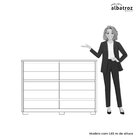 Cômoda 10 Gavetas 151cm X 109cm Duetto Branco