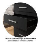Cômoda 10 Gavetas 99,4x123x40,5cm Alexia - Yescasa Preto