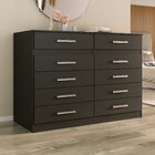 Cômoda 10 Gavetas 99,4x123x40,5cm Alexia - Yescasa Preto