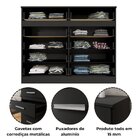 Cômoda 10 Gavetas 99,4x123x40,5cm Alexia - Yescasa Preto