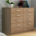 Cômoda 10 Gavetas Austin Evidência Móveis