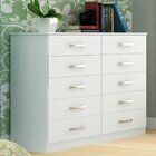 Cômoda 10 Gavetas Austin Evidência Móveis