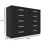 Cômoda 10 Gavetas Austin Evidência Móveis