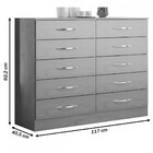 Cômoda 10 Gavetas Branco 3017 - Soluzione