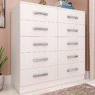 Cômoda 10 Gavetas Branco Co100 - Fellicci