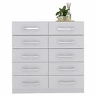 Cômoda 10 Gavetas Flórida Branco - Pnr Móveis