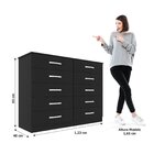 Cômoda 10 Gavetas Premium Com Corrediças Metálicas