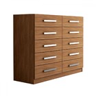 Cômoda 10 Gavetas Torres Cinamomo - Pnr Móveis