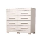Cômoda 111,60cm 8 Gavetas 100% Mdf Lantana Espresso Móveis Br