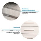 Cômoda 111,60cm 8 Gavetas 100% Mdf Lantana Espresso Móveis Br