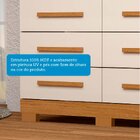 Cômoda 111,60cm 8 Gavetas 100% Mdf Lantana Espresso Móveis Ci