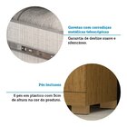 Cômoda 120cm 2 Portas 5 Gavetas 100% Mdf Coleus Espresso Móve