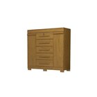 Cômoda 120cm 2 Portas 5 Gavetas 100% Mdf Coleus Espresso Móve