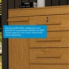 Cômoda 120cm 2 Portas 5 Gavetas 100% Mdf Coleus Espresso Móve