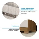 Cômoda 120cm 2 Portas 5 Gavetas 100% Mdf Coleus Espresso Móve