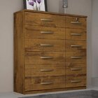 Cômoda 12 Gavetas King Benetil Móveis Rovere Rustico