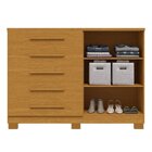Cômoda 136cm 2 Portas E 5 Gavetas Com Sapateira 100% Mdf Gérb