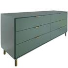 Comoda 158 Cm 6 Gavetas Pes Madeira Dm243 Dtall