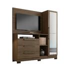 Cômoda 1 Porta 3 Gavetas Com Espelho Nogal Trend Nt5055 – Not