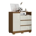 Cômoda 1 Porta 3 Gavetas Com Nicho Atacama/off-white