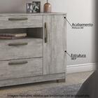 Cômoda 1 Porta 3 Gavetas Notável - Nude