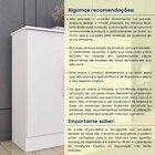 Cômoda 1 Porta 4 Gavetas 104cm Chicago Neve