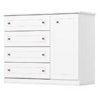 Comoda 1 Porta 4 Gavetas 126 Cm Americana Henn