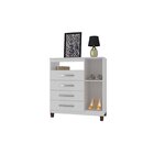 Cômoda 1 Porta 4 Gavetas Atalaia Incorplac Branco