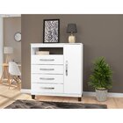 Cômoda 1 Porta 4 Gavetas Atalaia Incorplac Branco