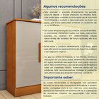 Cômoda 1 Porta 4 Gavetas Com Pés 104cm Chicago