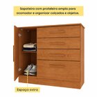 Cômoda 1 Porta 4 Gavetas Com Pés 104cm Chicago Cinamomo