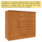 Cômoda 1 Porta 4 Gavetas Com Pés 104cm Chicago Cinamomo