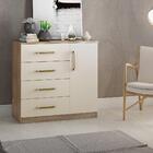 Cômoda 1 Porta 4 Gavetas Genebra Conquista Móveis