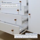 Cômoda 1 Porta 4 Gavetas Larissa Branco