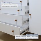 Cômoda 1 Porta 4 Gavetas Larissa Branco