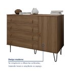 Cômoda 1 Porta 4 Gavetas Larissa Carvalho