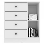 Cômoda 1 Porta 4 Gavetas Lisboa Móveis Sul