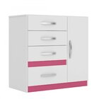 Cômoda 1 Porta 4 Gavetas Vênus Moval