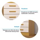 Cômoda 1 Porta 5 Gavetas 100% Mdf Nemésia Espresso Móveis Nat
