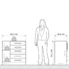 Cômoda 1 Porta 5 Gavetas Advantage Batrol Móveis Black