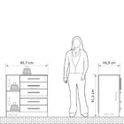 Cômoda 1 Porta 5 Gavetas Advantage Batrol Móveis Cappuccino/o